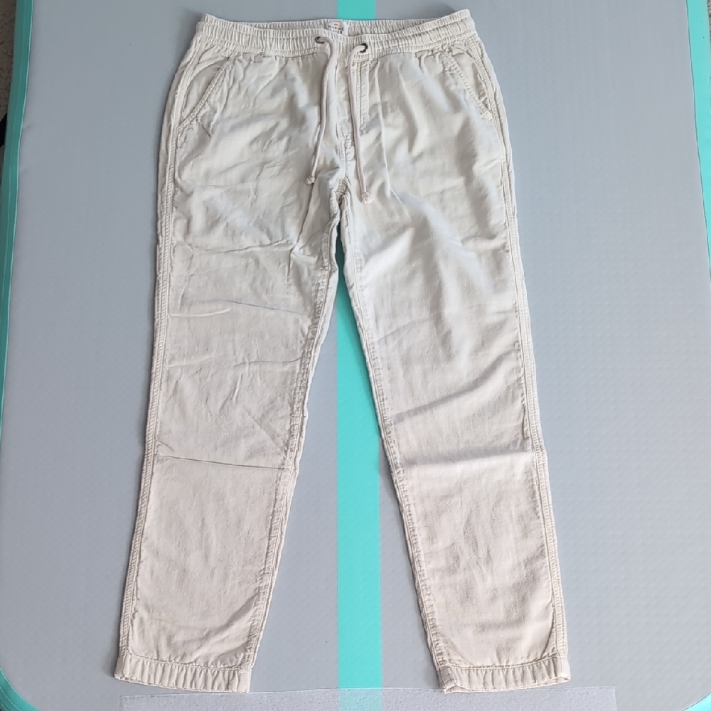 Marine Layer Cream Jogger Pants